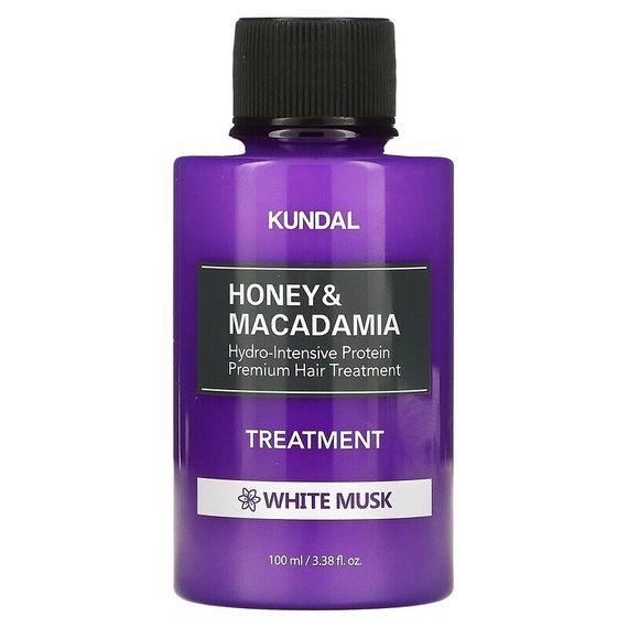 Kundal, Honey &amp; Macadamia, Treatment, White Musk, 3.38 fl oz (100 ml)