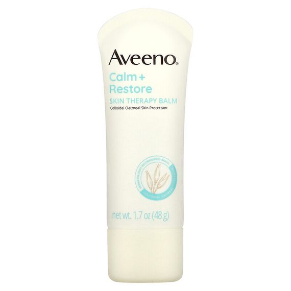 Aveeno, Calm + Restore, бальзам для ухода за кожей, без отдушек, 48 г (1,7 унции)