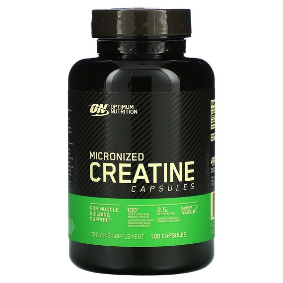 Optimum Nutrition, Micronized Creatine Capsules, 2.5 g, 100 Capsules