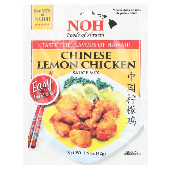 NOH Foods of Hawaii, Chinese Lemon Chicken Sauce Mix, 1.5 oz (42 g)