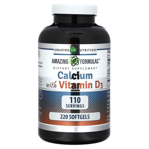 Amazing Nutrition, Кальций с витамином D3, 220 капсул