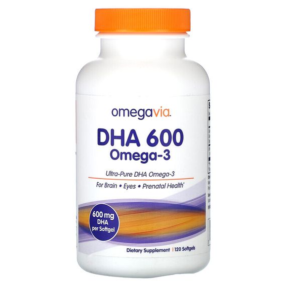 OmegaVia, ДГК 600, 120 капсул