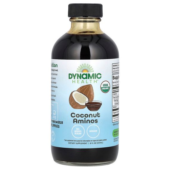 Dynamic Health, Аминокислоты органического кокоса, соус для приправы, 8 жидких унций (237 мл)