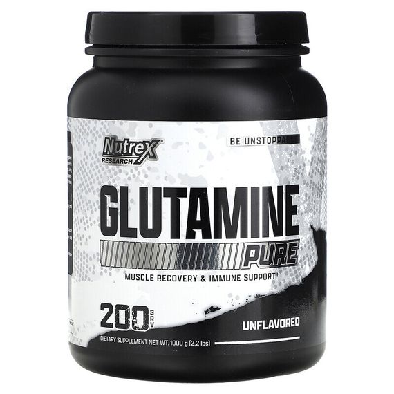 Nutrex Research, Glutamine Drive, без добавок, 1000 г (2,2 фунта)
