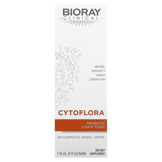 Bioray, CytoFlora, пробиотический тоник для иммунитета, 118 мл (4 жидк. унции)