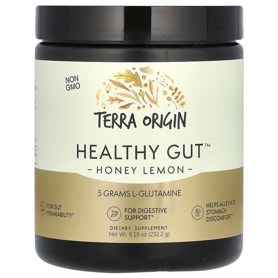 Terra Origin, добавка для здоровья кишечника, с медом и лимоном, 232 г (8,16 унции)