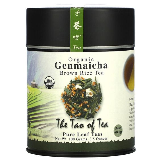 The Tao of Tea, Organic Genmaicha, Чай из коричневого риса, 3,5 унции (100 г)