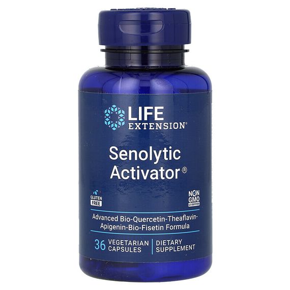 Life Extension, сенолитический активатор, 36 вегетарианских капсул
