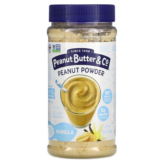 Peanut Butter &amp; Co., Арахисовый порошок, ваниль, 184 г (6,5 унции)