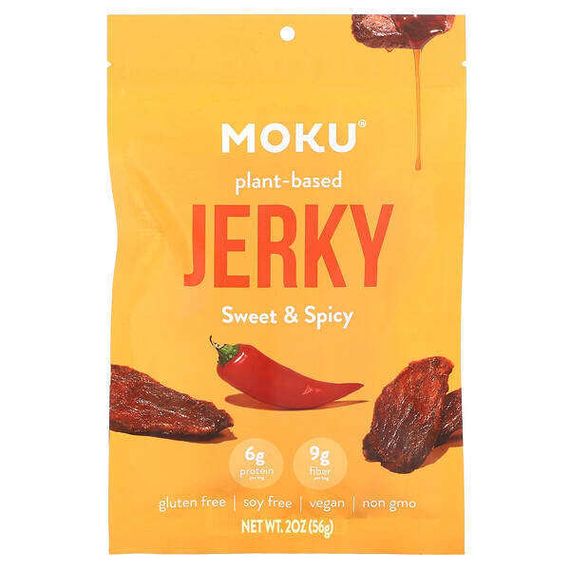 Moku, Plant-Based Jerky, Sweet &amp; Spicy, 2 oz (56 g)