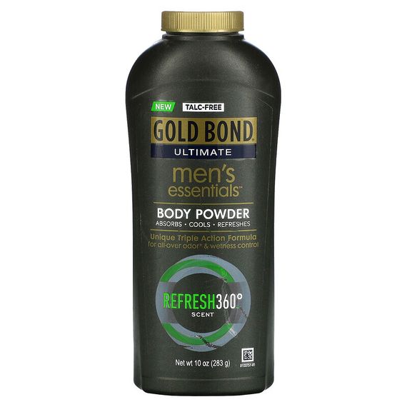 Gold Bond, Ultimate, мужская пудра для тела Essentials, освежающий запах, 283 г (10 унций)