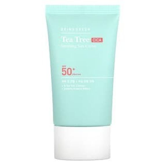 Bringgreen, Успокаивающий солнцезащитный крем Tea Tree CICA, SPF 50+ PA ++++, 50 мл (1,69 жидк. Унции)