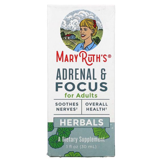 MaryRuth Organics, Herbals, надпочечники и концентрат для взрослых, 30 мл (1 жидк. Унция)