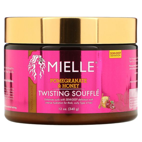 Mielle, Twisting Souffle, Pomegranate &amp; Honey, 12 oz (340 g)