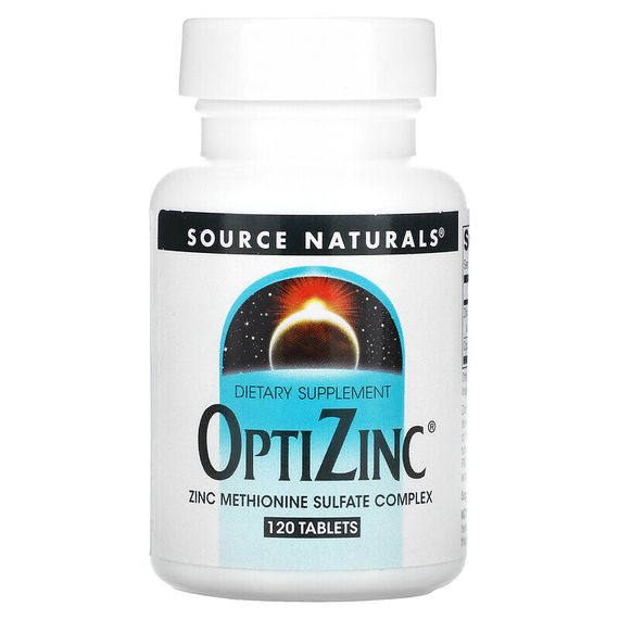 Source Naturals, OptiZinc, 120 Tablets