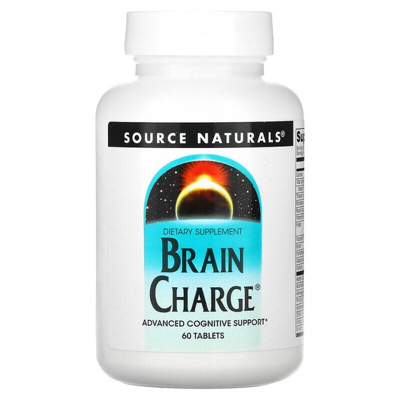 Source Naturals, Brain Charge, 60 таблеток