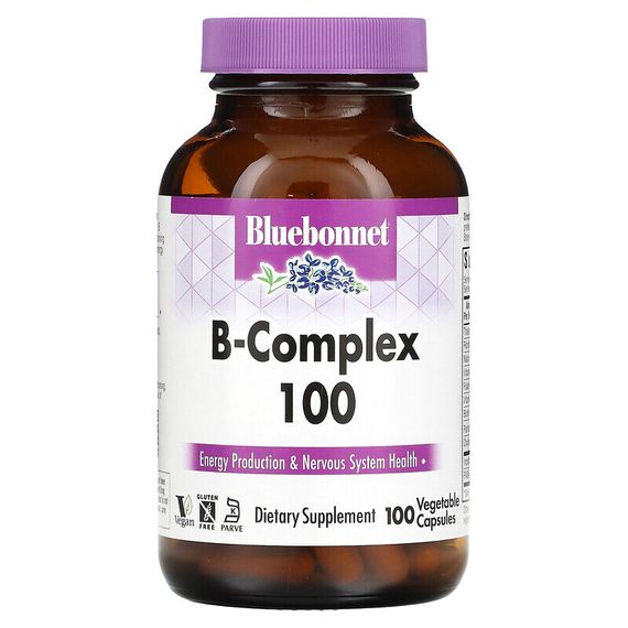 Bluebonnet Nutrition, B-Complex 100, 100 pflanzliche Kapseln