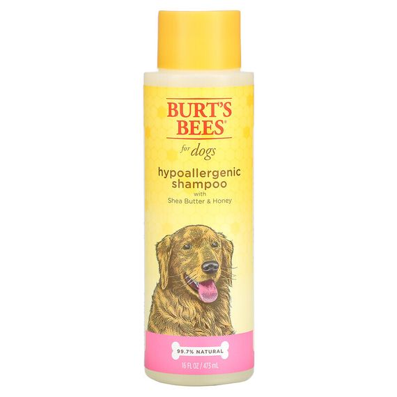Burt&#39;s Bees, Гипоаллергенный шампунь для собак с маслом ши и медом, 473 мл (16 жидк. Унций)