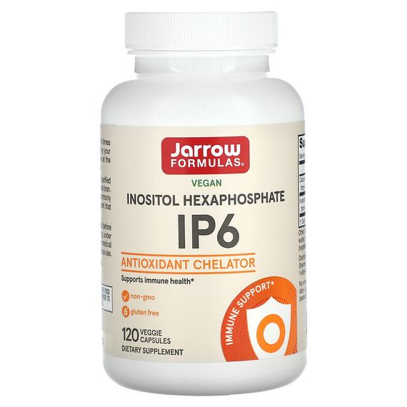Jarrow Formulas, IP6, гексафосфат инозитола, 500 мг, 120 растительных капсул