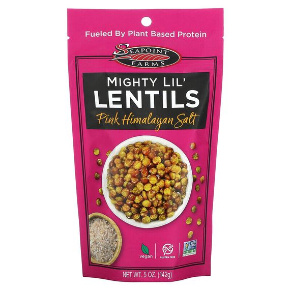 Seapoint Farms, Mighty Lil&#39; Lentils, Pink Himalayan Salt, 5 oz (142 g)