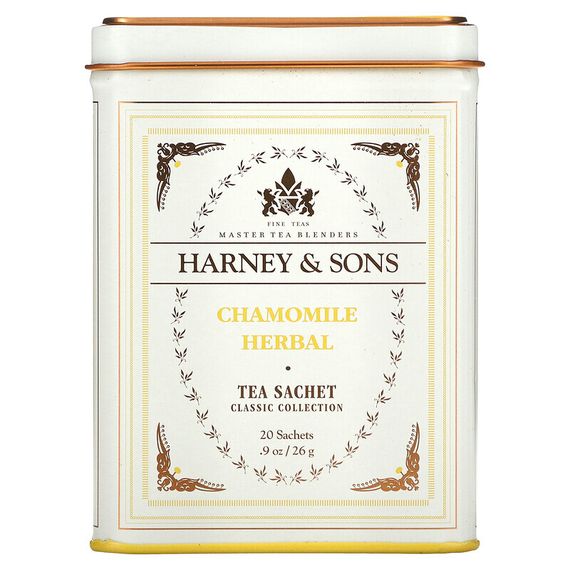 Harney &amp; Sons, Качественные сорта чая, ромашковый травяной чай, 20 саше, 26 г (0,9 унции)