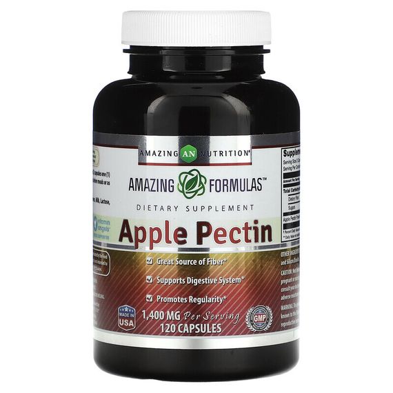 Amazing Nutrition, яблочный пектин, 700 мг, 120 капсул