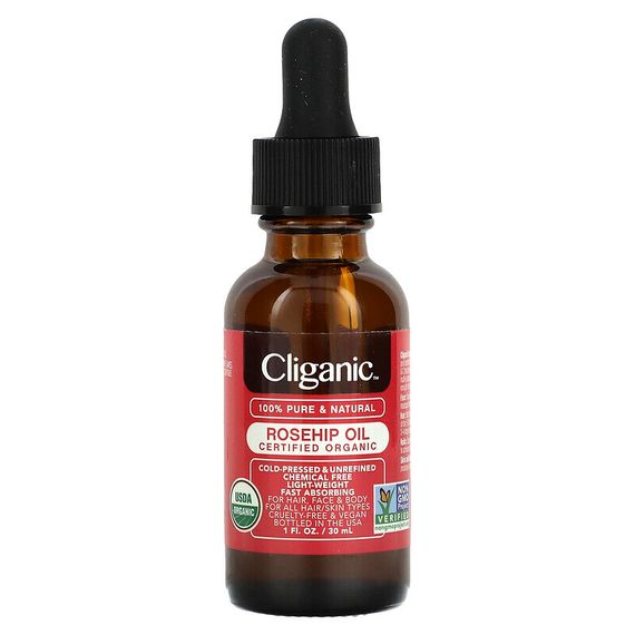 Cliganic, Rosehip Oil, 1 fl oz (30 ml)