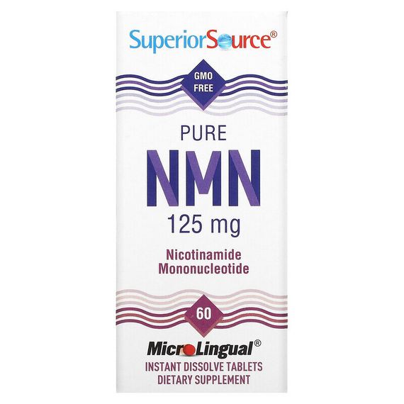 Superior Source, Pure NMN, 125 mg, 60 Instant Dissolve Tablets