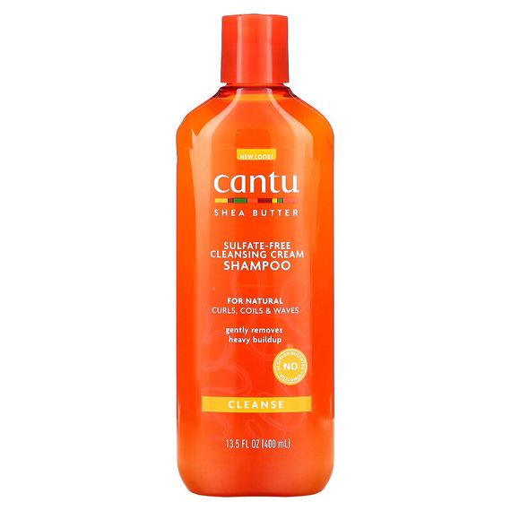 Cantu, Shea Butter, Cleansing Cream Shampoo, For Natural Curls, Coils &amp; Waves, 13.5 fl oz (400 ml)