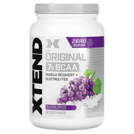 Xtend, The Original, 7 г аминокислот с разветвленной цепью (BCAA), со вкусом винограда, 1,22 кг (2,68 фунта)