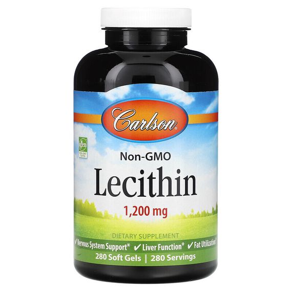 Carlson, Лецитин, 1200 мг, 280 мягких таблеток