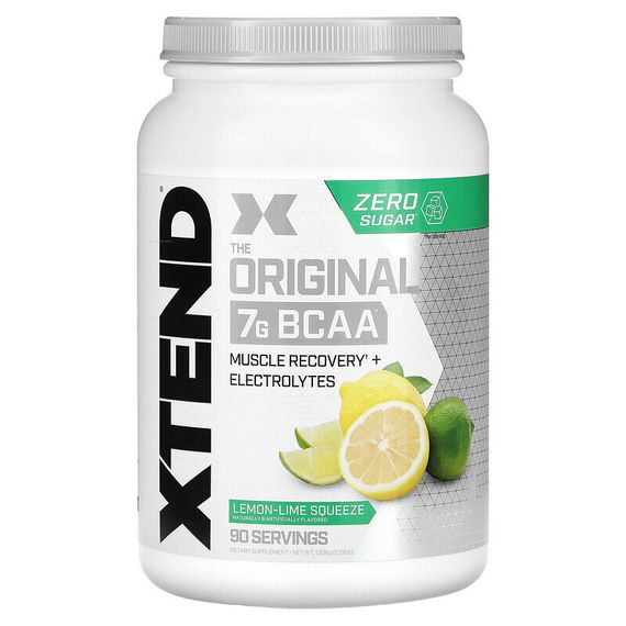 Xtend, The Original, 7 г аминокислот с разветвленными цепями, со вкусом лимона и лайма, 1,26 кг (2,78 фунта)