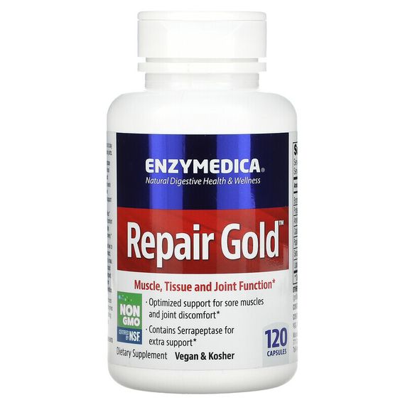 Enzymedica, Repair Gold, восстановление мышц, тканей и суставов, 120 капсул