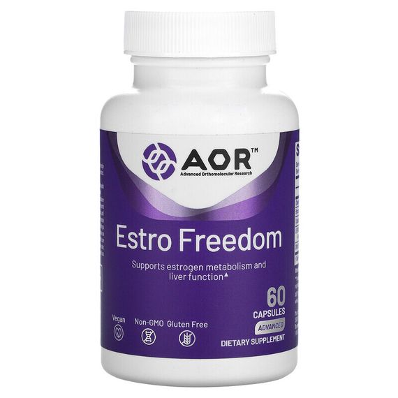 Advanced Orthomolecular Research AOR, Estro Freedom, 60 вегетарианских капсул