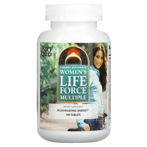 Source Naturals, Women&#39;s Life Force Multiple, 180 таблеток