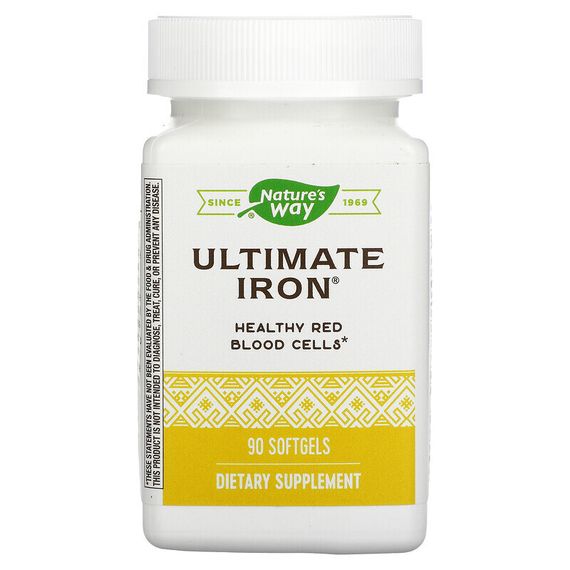 Nature&#39;s Way, Ultimate Iron, 90 Softgels