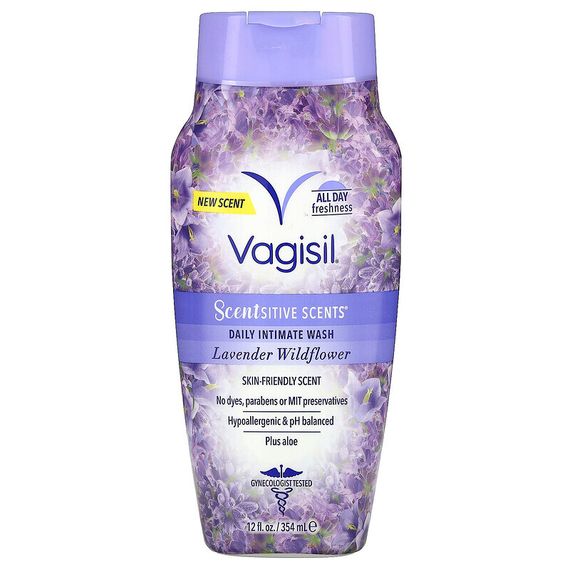 Vagisil, Scentsitive Scents, ежедневное средство для интимной гигиены, весенняя сирень, 354 мл (12 жидк. Унций)