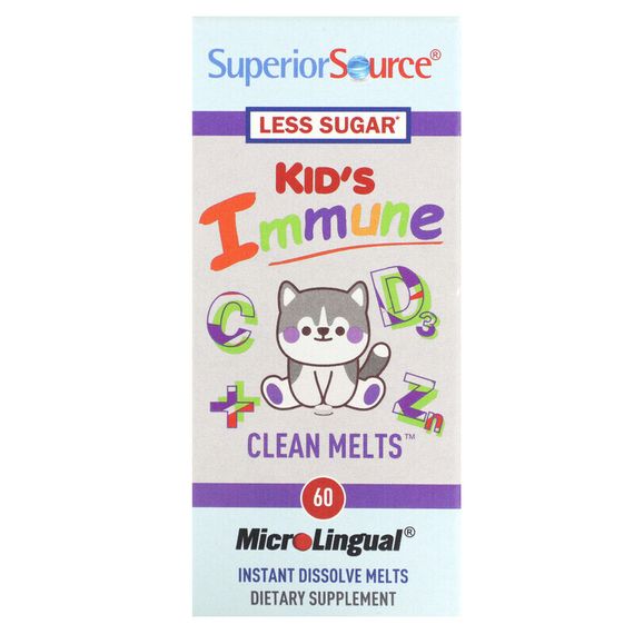 Superior Source, Kid&#39;s Immune, Clean Melts, 90 Instant Dissolve Melts