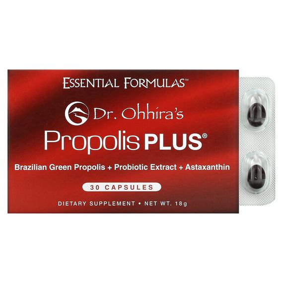 Dr. Ohhira&#39;s, Essential Formulas Inc., Propolis Plus, 30 капсул