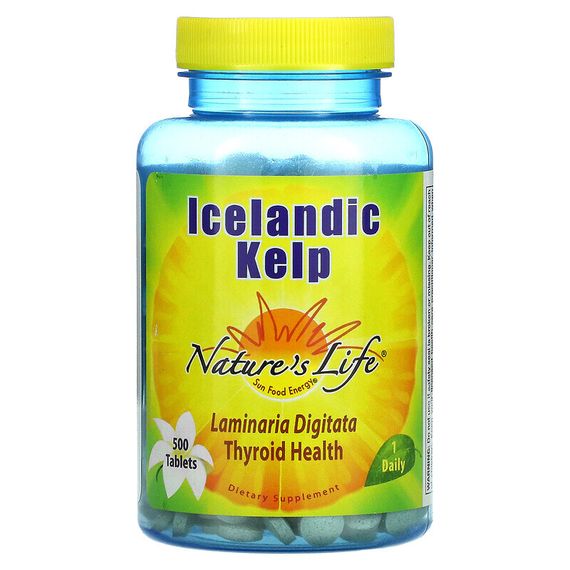 Nature&#39;s Life, Icelandic Kelp (Исландские бурые водоросли), 500 таблеток