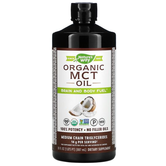 Nature&#39;s Way, Organic MCT Oil, 30 fl oz (887 ml)