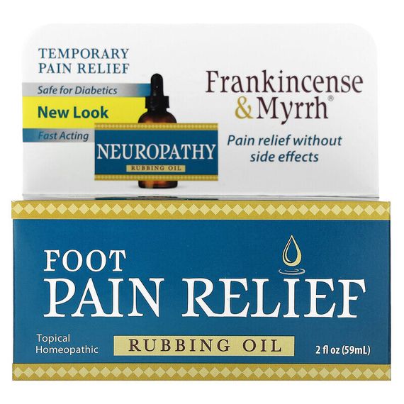 Frankincense &amp; Myrrh, Neuropathy Rubbing Oil, 2 fl oz (59 ml)