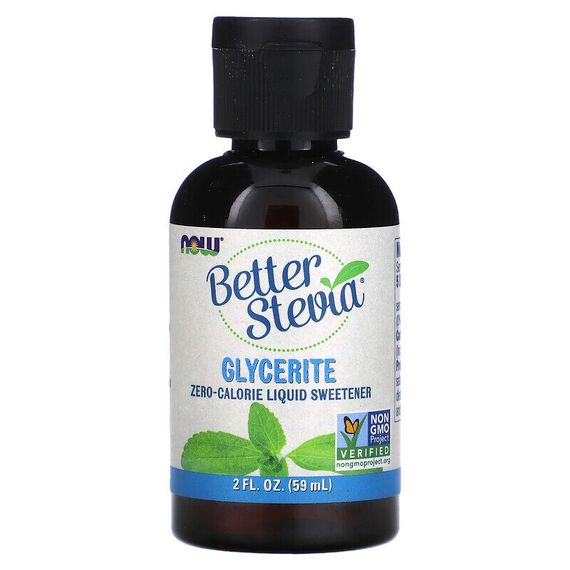 NOW Foods, Better Stevia, подсластитель с нулевой калорийностью в жидкой форме, глицериновый экстракт, 59 мл (2 жидких унции)
