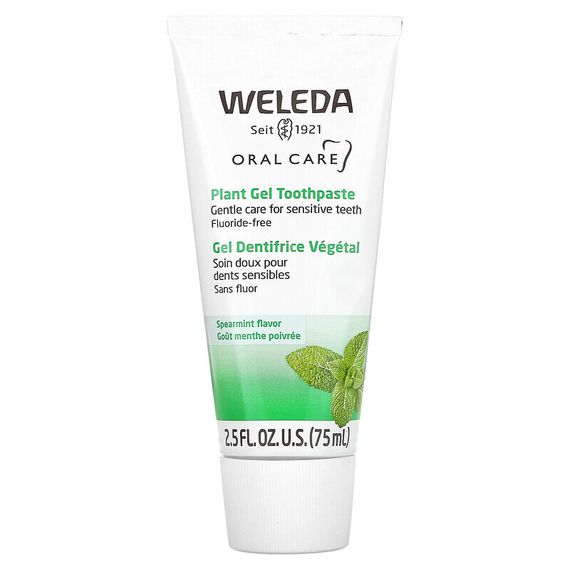 Weleda, Oral Care, гелевая зубная паста с растительными экстрактами, сладкая мята, 75 мл (2,5 жидких унций)