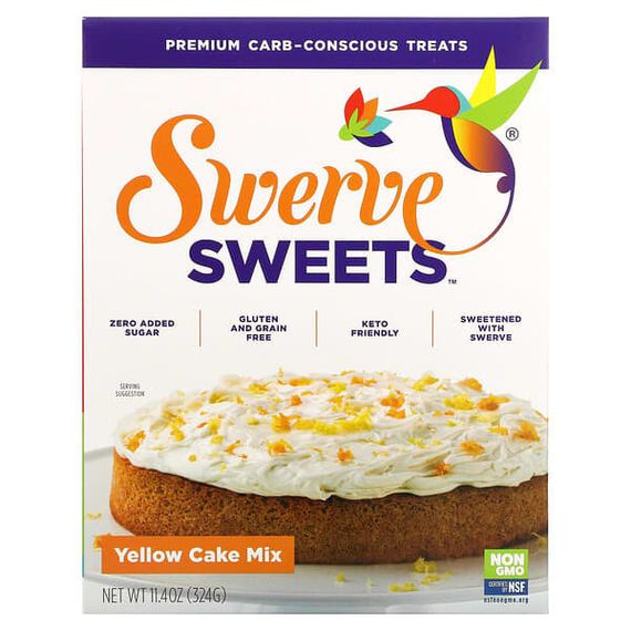 Swerve, Sweets, Yellow Cake Mix, 11.4 oz (324 g)