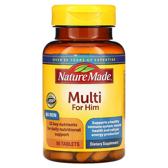 Nature Made, мультивитамины для мужчин, 90 таблеток