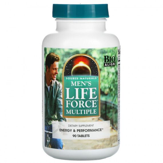 Source Naturals, Men&#39;s Life Force Multiple, 90 таблеток