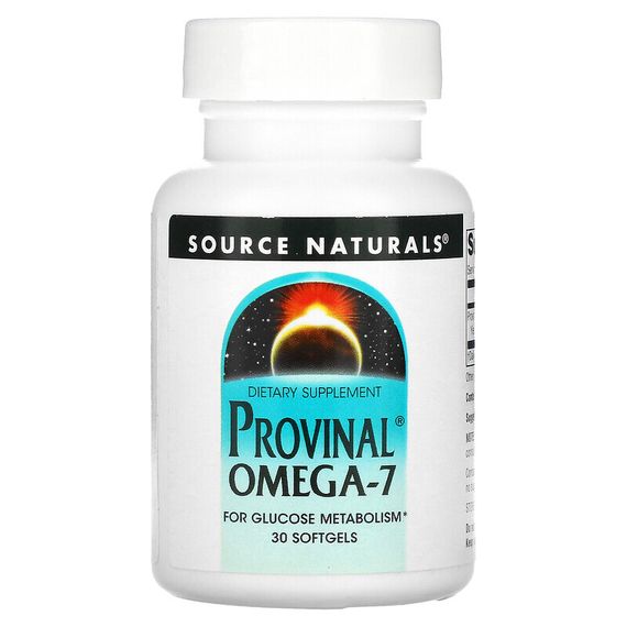 Source Naturals, Provinal омега-7, 30 капсул