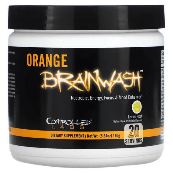 Controlled Labs, Orange Brainwash, лимонный лед, 160 г (5,64 унции)