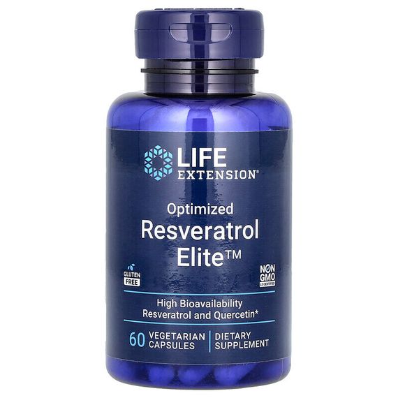 Life Extension, Optimized Resveratrol Elite, 60 Vegetarian Capsules